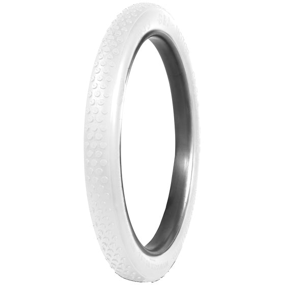 G&J Button Tread Cycle | All White | 28x3