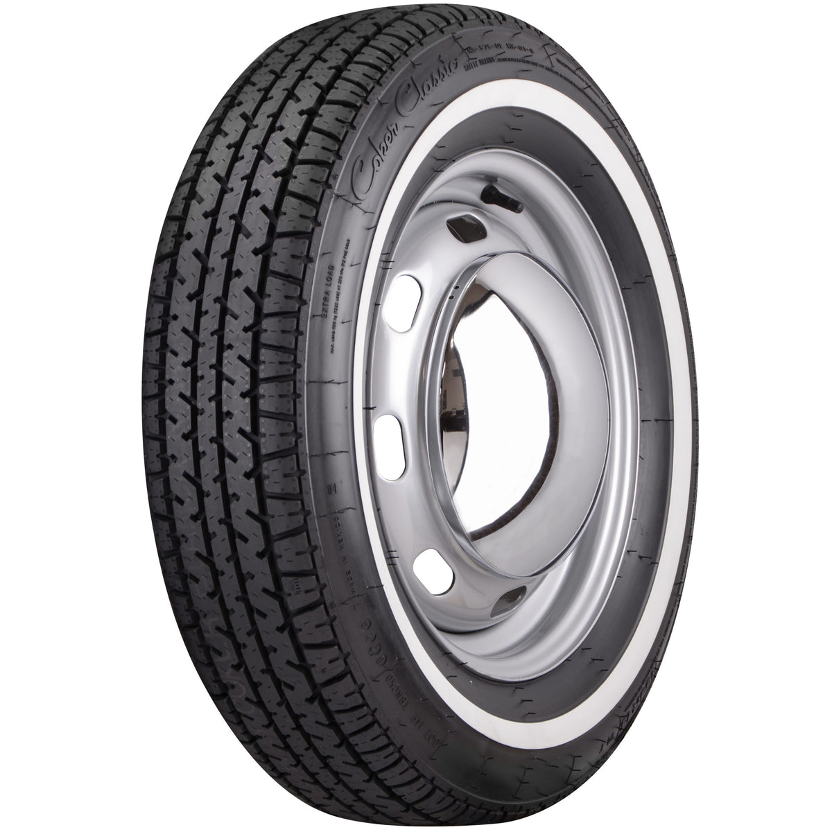 Coker Classic Star Series | 1.00 Inch Whitewall | 235/75R14